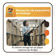Servicio recepción de paquetería en bodega